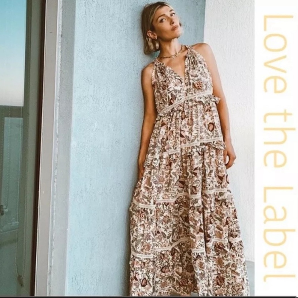 NWOT Anthropologie Love the Label Helena maxi dress